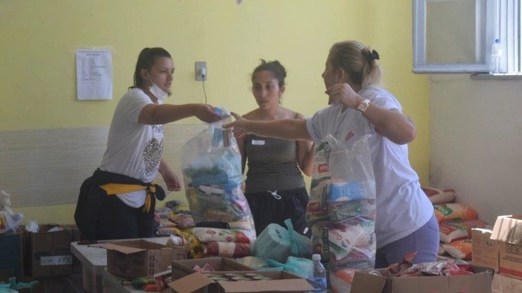 Famílias abrigadas nas Paróquias em Petrópolis 