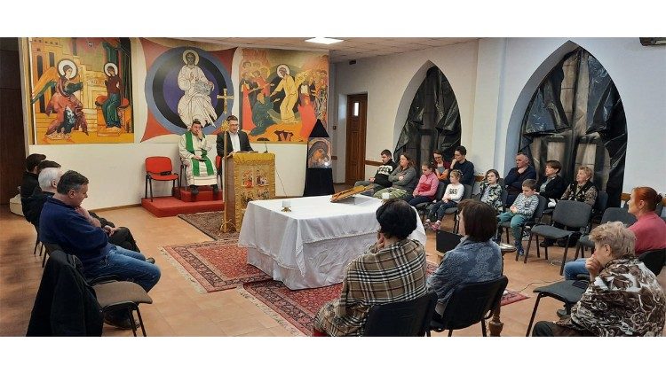 Celebración de la Misa en Kiev