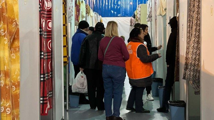 Aufnahmezentrum für Flüchtlinge in Chisinau - Station der Flüchtlinge auf dem Weg zur rumänischen Grenze