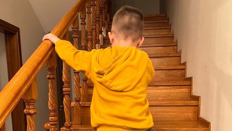 Un bambino ucraino accolto in una casa a Chisinau