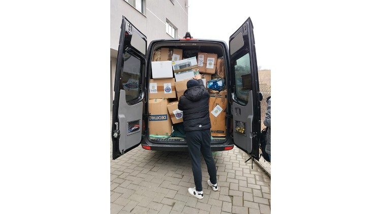 Cargamento humanitario de la Diócesis de Getafe parte hacia Ucrania