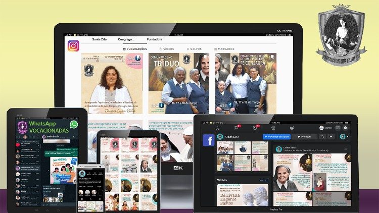 Irmãs de Santa Zita: celebração de primeiros votos e a presença nas redes sociais