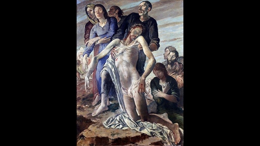 Felice Carena, Deposizione, 1938-1939, olio su tela, 197 x 145 cm Città del Vaticano, © Musei Vaticani