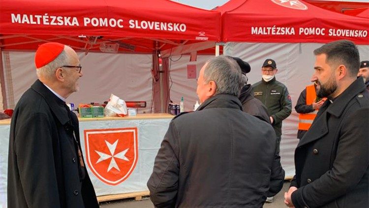 Fronteira com a Ucrânia: pontos de acolhimento para refugiados ucranianos que chegam à Eslováquia