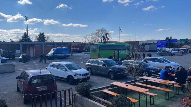 Il valico di Fernetti tra Italia e Slovenia