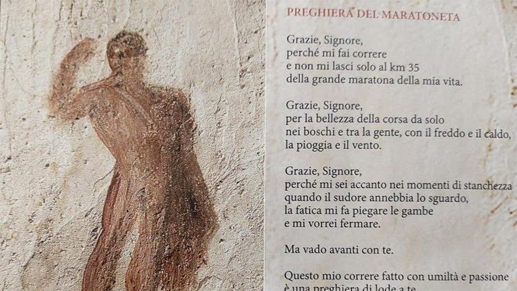 La preghiera del Maratoneta, scritta nel 2017 dai runner di Athletica Vaticana