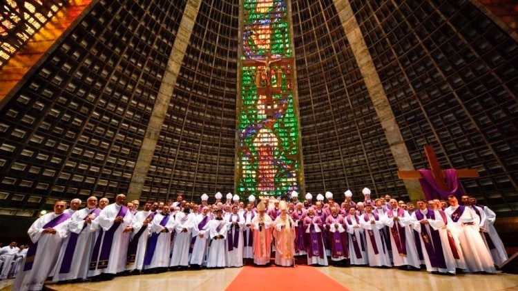 Celebração na Catedral do Rio de Janeiro