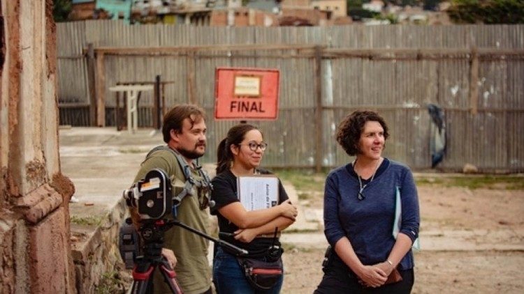 La producción en un momento del rodaje del documental