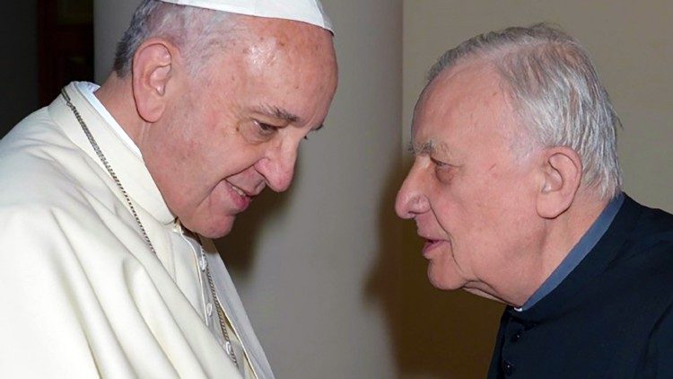 Padre Mario Galbiati com o Papa Francisco