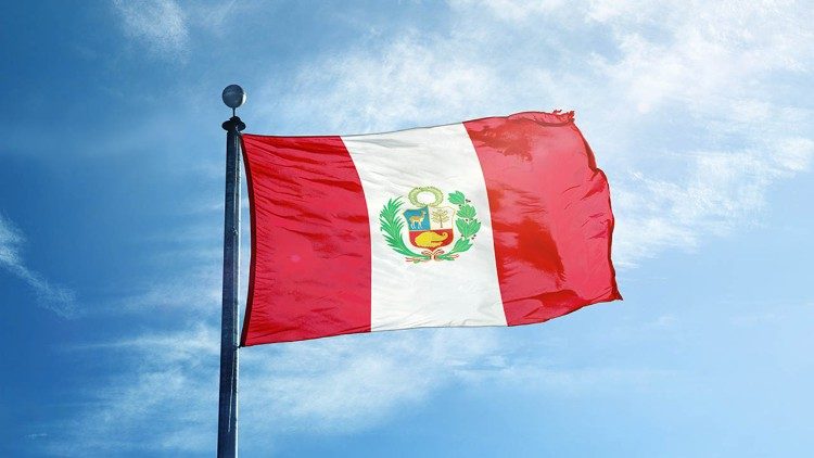 La bandera del Perú