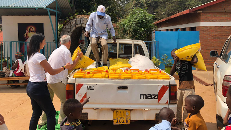 La distribuzione degli aiuti