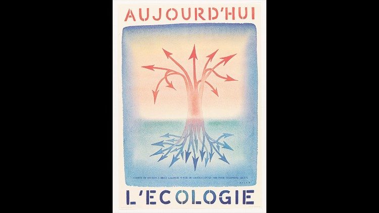 Jean-Michel Folon Manifesto per l'Ecologia, 1981