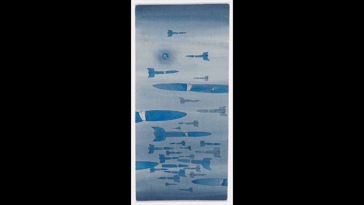 Jean-Michel Folon One for S.S., s.d. Acquarello