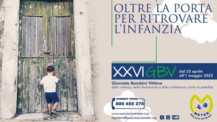 Locandina della Giornata bambini vittime della violenza 2022