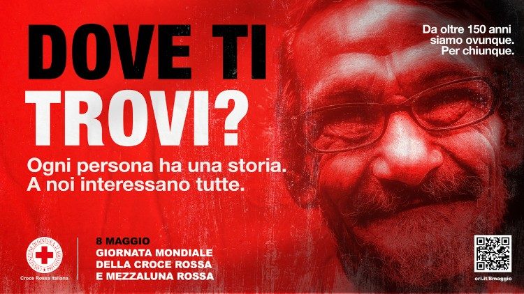 Locandina della campagna 2022 della Croce Rossa