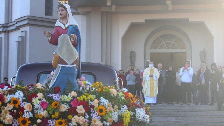 Santuario de Caravaggio en la región Lombardia, Italia