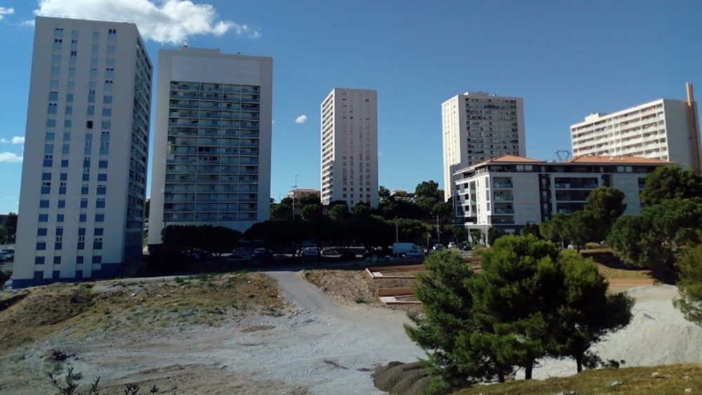 La cité La Solidarité dans les quartiers nord de Marseille. 