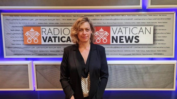 Dalit Wolf Golan in Vatican Radio's studio