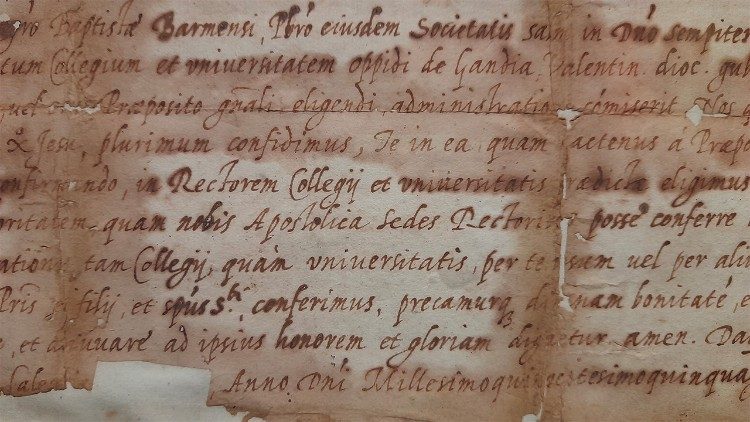 Handschrift des hl. Ignatius