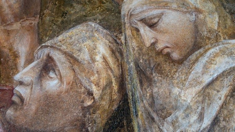 I volti di Santa Marta e del figlio