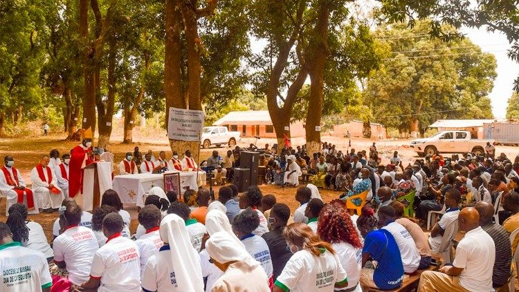 Dom José Lampra Cá, Bispo de Bissau, no Dia do Catequista guineense
