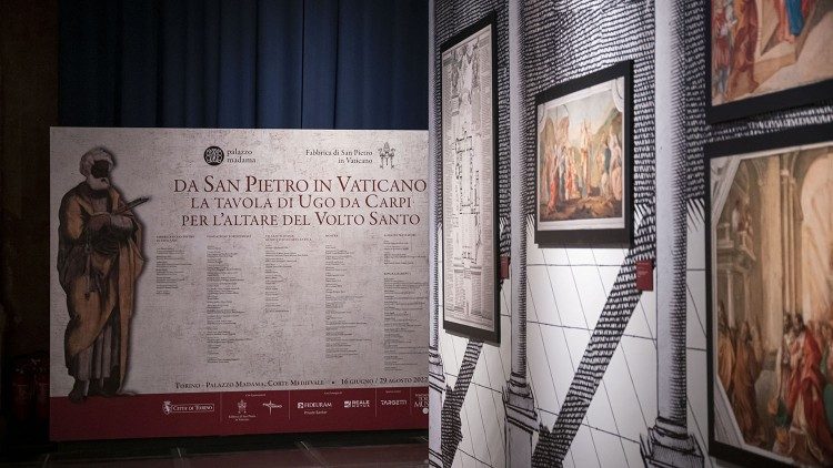 L'allestimento della mostra a Torino