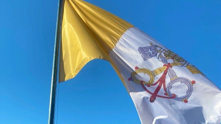 Дзяржаўны флаг Ватыкана.