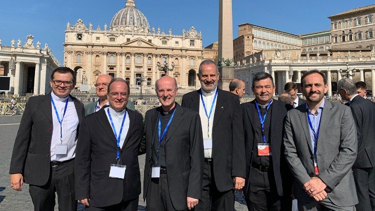 Os brasileiros na audiência com o Papa