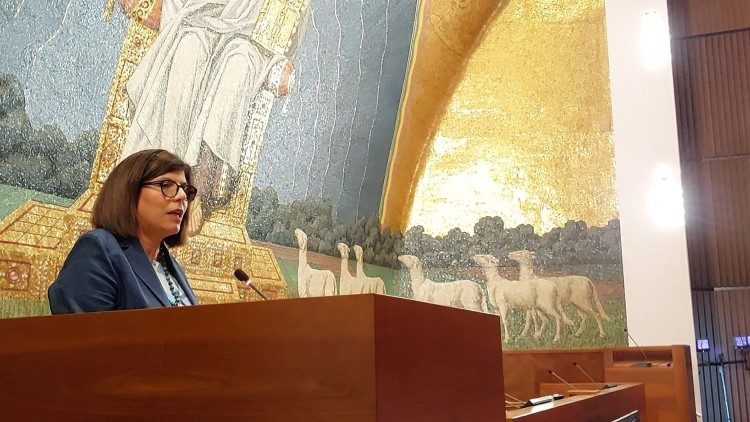 La intervención de Margaret Karram (Movimiento de los Focolares)