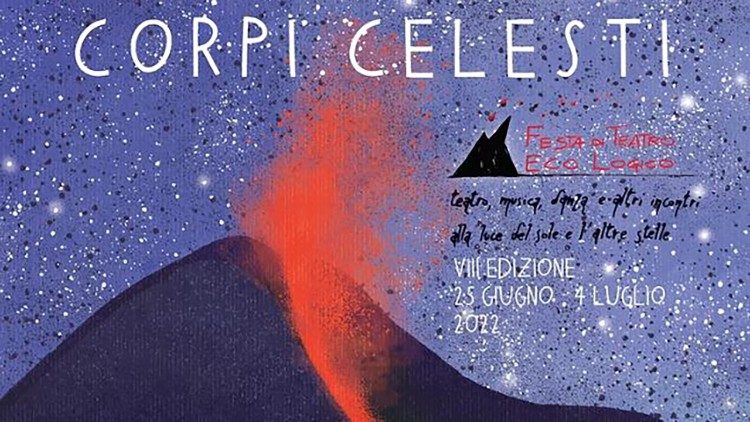 La locandina dell'edizione 2022 della Festa di Teatro Eco Logico di Stromboli