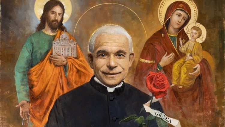 Vatican stamp commemorating 150 years from Saint Luigi Orione's birth