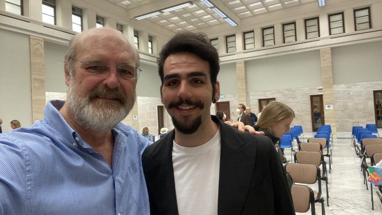 Silvonei José e Ignazio após a coletiva de imprensa