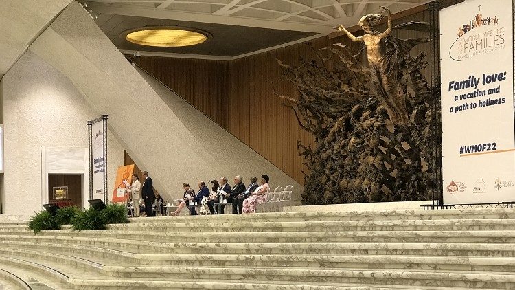 Ancora un immagine del primo panel del X Incontro Mondiale delle Famiglie