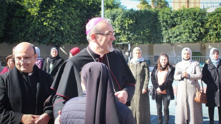 Patriarca Pizzaballa em visita pastoral na Faixa de Gaza
