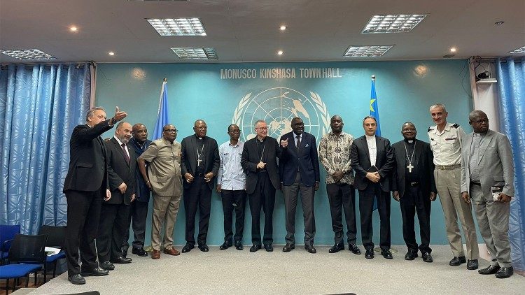 Cardinal Parolin at the MONUSCO headquarters