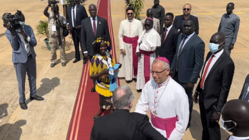 Cardinal Parolin in South Sudan: ‘The Pope has you in his heart and prays for peace'