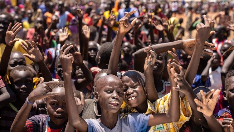 Some of the displaced persons in the camp in Bentiu