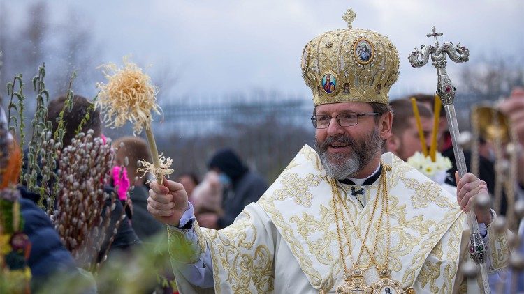 Mgr Sviatoslav Shevchuk, archevêque majeur de l'Église gréco-catholique ukrainienne. 