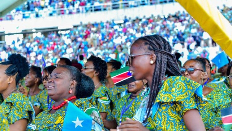 Women participate in the Mass