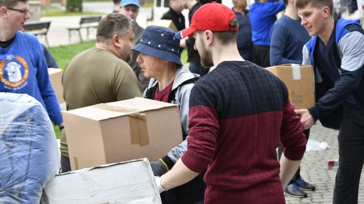 Apoyo a los refugiados en Briukhovychi