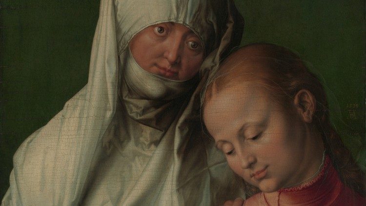 Albrecht Dürer,  La vergine con il Bambino e sant'Anna,  1519?,  Metropolitan Museum of Art, New York