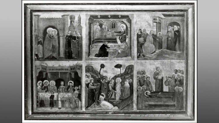 Turone di Maxio, Storie della vita di sant'Anna e san Gioacchino, Storie della vita di Cristo 1350-1374, Musées Royaux de Beaux-Arts de Belgique, Bruxelles (Fondazione Zeri)