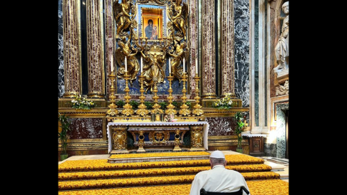 François à Sainte-Marie-Majeure avant son voyage au Canada