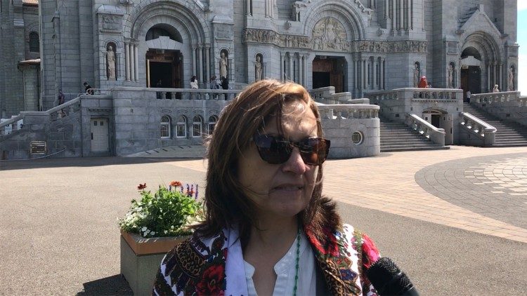 Martine Awashish, de la Nación Atikamekw Obedjiwan