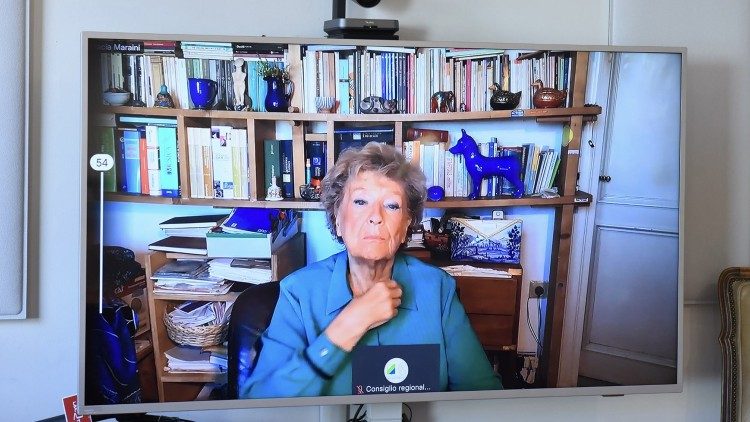 La scrittrice Dacia Maraini