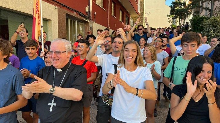 Peregrinación de los jóvenes en el Año Santo Compostelano