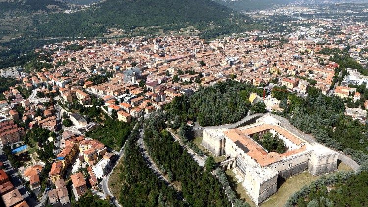 Una veduta panoramica di L'Aquila