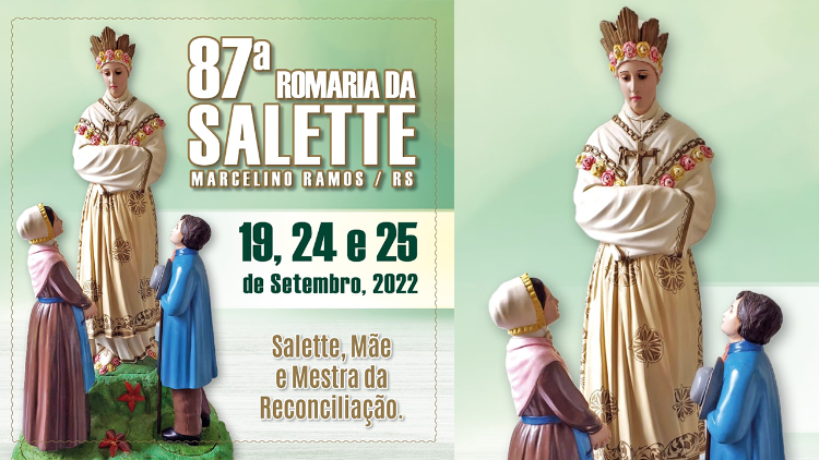 Cartaz da Romaria em honra a Nossa Senhora da Salette