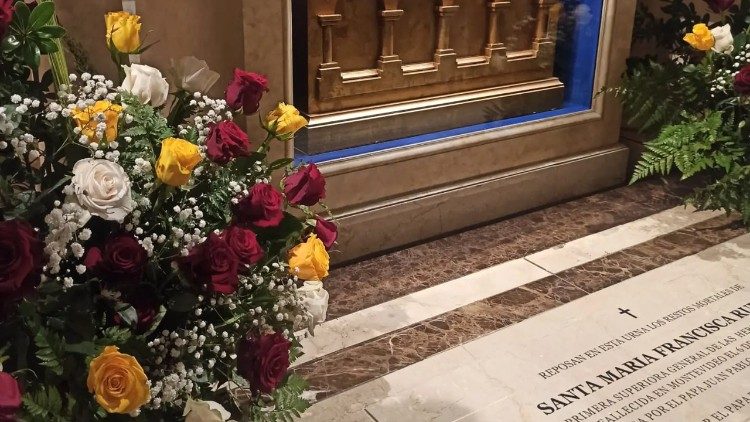 La tomba di Santa Francesca Rubatto nel Santuario a lei dedicato