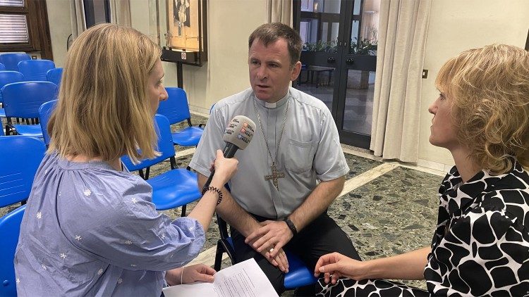 Vatican Media journalists interview Bishop Pavlo Honcharuk of Kharkiv-Zaporizhzhia